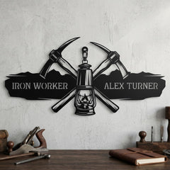Miner Custom Metal Sign