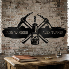 Miner Custom Metal Sign