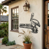 Custom Pelican Metal Sign
