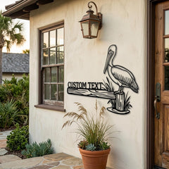 Custom Pelican Metal Sign