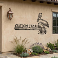 Custom Pelican Metal Sign