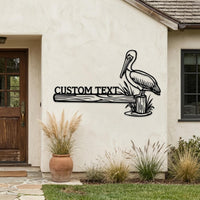 Custom Pelican Metal Sign