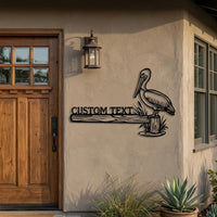 Custom Pelican Metal Sign