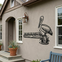 Custom Pelican Metal Sign