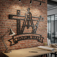 Custom Architect Drafting Sign