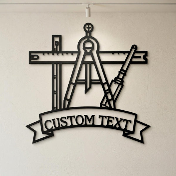 Custom Architect Drafting Sign