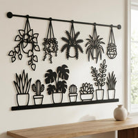 Boho Vase Flofers Wall Decor