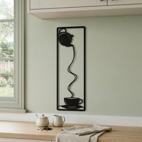 minimalist coffee metal wall art