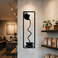minimalist coffee metal wall art