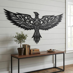 tribal phoenix wall art