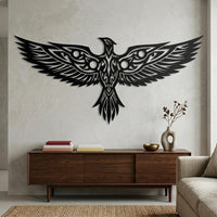 tribal phoenix wall art