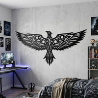 tribal phoenix wall art