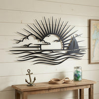 sunset ocean wall art