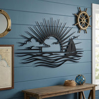 sunset ocean wall art
