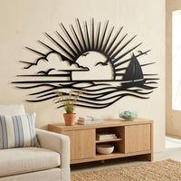 sunset ocean wall art