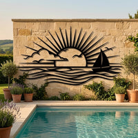 sunset ocean wall art