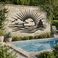 sunset ocean wall art