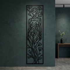 abstract female body wall art
