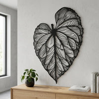 tropical leaf wall art