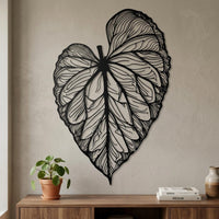 tropical leaf wall art