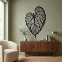 tropical leaf wall art
