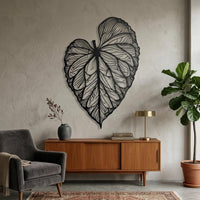 tropical leaf wall art