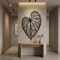 tropical leaf wall art