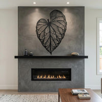 tropical leaf wall art
