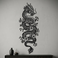 majestic dragon metal wall art
