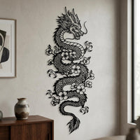 majestic dragon metal wall art