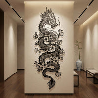 majestic dragon metal wall art