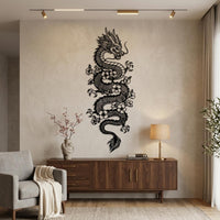 majestic dragon metal wall art