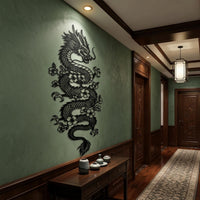 majestic dragon metal wall art