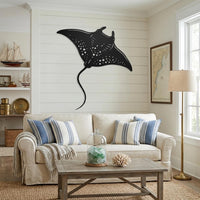 manta ray metal wall art