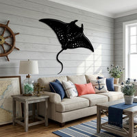 manta ray metal wall art