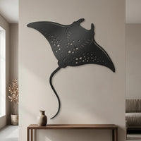 manta ray metal wall art