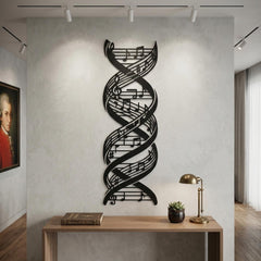 music note metal wall art
