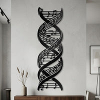 music note metal wall art