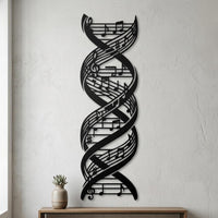 music note metal wall art