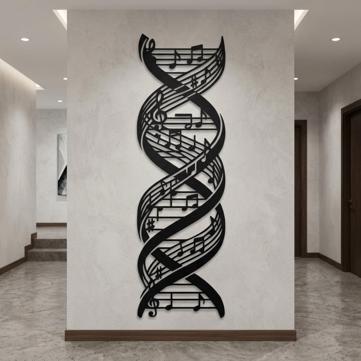 music note metal wall art