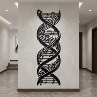 music note metal wall art