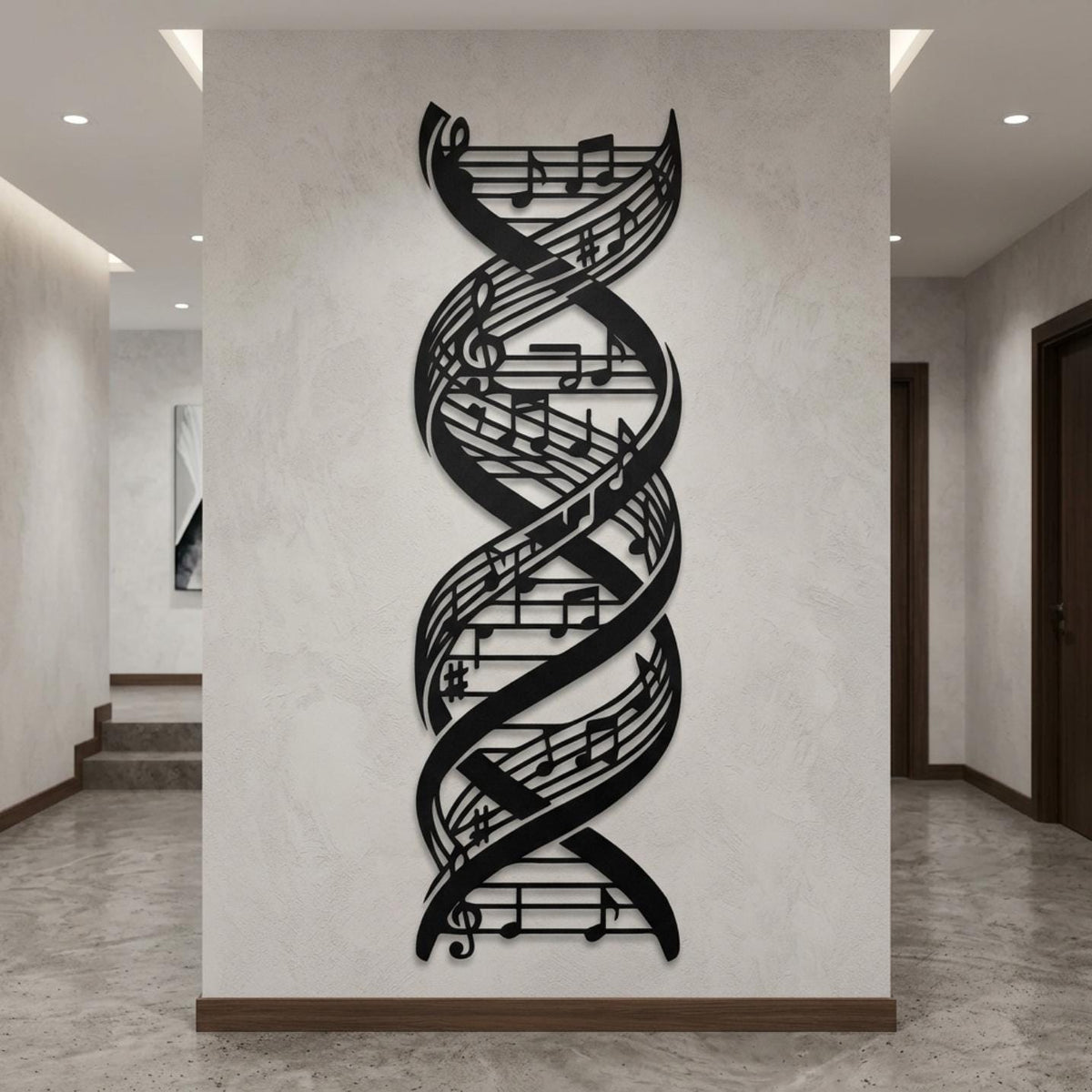music note metal wall art