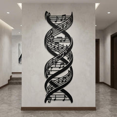 music note metal wall art