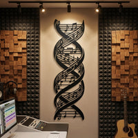 music note metal wall art