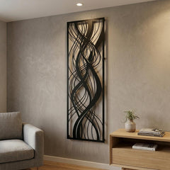 large abstract metal wall art