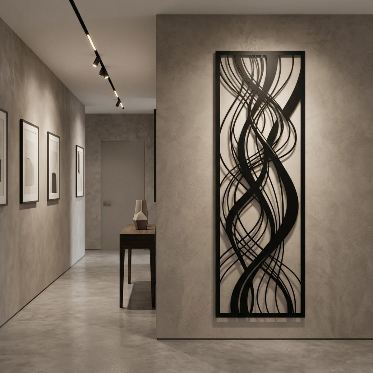 large abstract metal wall art