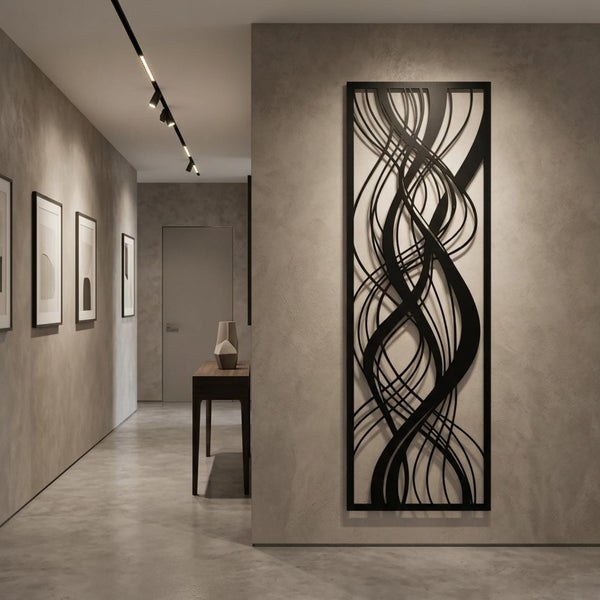 large abstract metal wall art