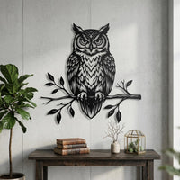 dark gothic owl wall art