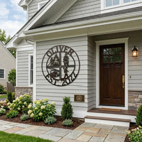 custom firefighter metal sign