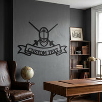 custom fencing metal sign